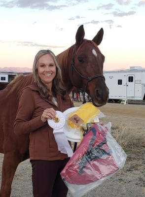 kerri tuley and wp aurdacious.4th place aha